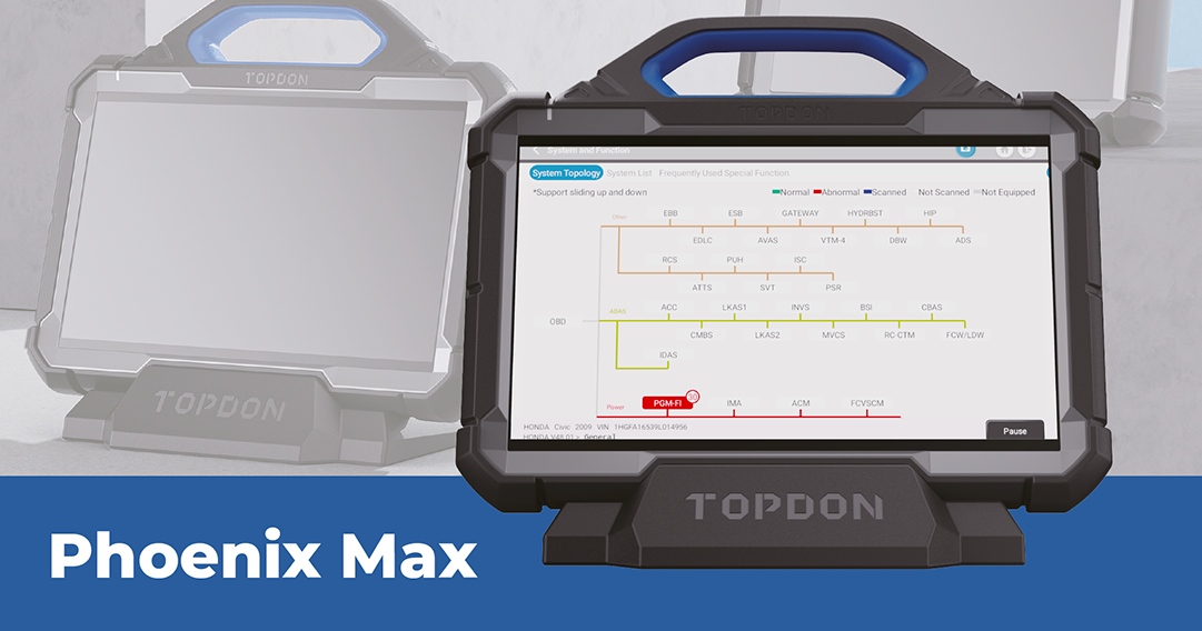 Topdon Phoenix Max strumento diagnosi professionale
Tablet diagnostico Topdon per auto e truck
Phoenix Max con supporto ECU e codifiche avanzate
Topdon Phoenix Max compatibile con ADAS e DoIP
Diagnostica completa multimarca con Phoenix Max Topdon